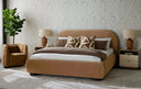 Emilie Swivel Lounge Chair - Nubuck Caramel Leather