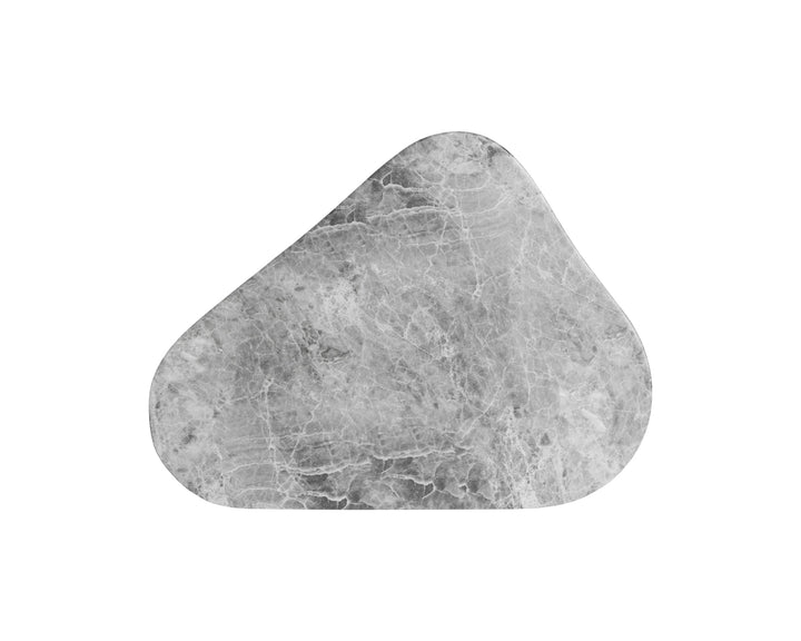 Dali End Table - Small - Marble Look - Grey