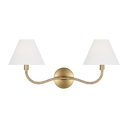 Laguna Double Sconce Burnished Brass