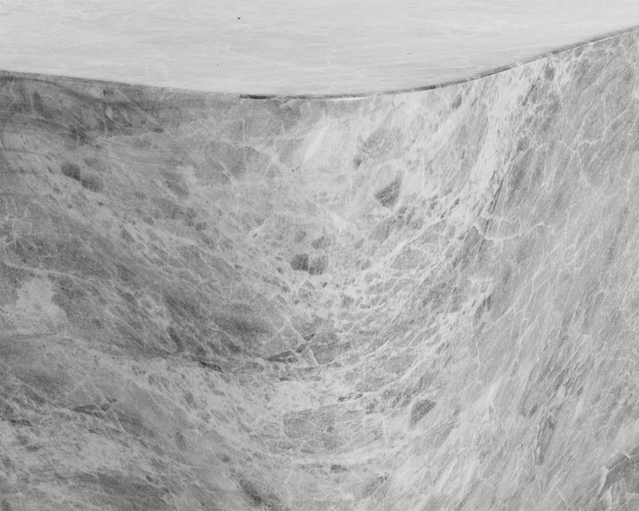 Dali End Table - Small - Marble Look - Grey