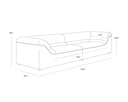 Gladys Sofa - Dove Cream