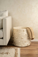Felted Pom Pom Basket L