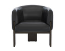 Trine Lounge Chair - Dark Brown - Vintage Black Night Leather