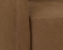 Emilie Swivel Lounge Chair - Nubuck Caramel Leather