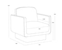 Everton Armchair - Meg Dark Brown