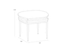 Koffi Stool - Dark Bronze - Chacha Cream / Meg Taupe