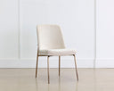 Zeke Dining Chair - Antique Brass - Bergen Ivory