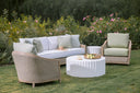 Cambria Club Chair in Canvas Canvas w/ Self Welt