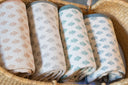 Avery Crib Blanket, Blue