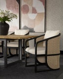 Palermo Dining Chair - Charcoal - Stinson Cream