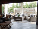 Coronado Club Chair in Canvas Flax w/ Self Welt