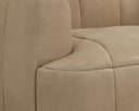 Tadeo Swivel Armchair - Dark Brown - Sahara Sand Leather