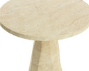 Kliff Bistro Table - Travertine Look - Natural