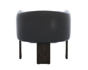 Trine Lounge Chair - Dark Brown - Vintage Black Night Leather
