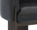 Trine Lounge Chair - Dark Brown - Vintage Black Night Leather