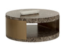 Cavette Coffee Table - Marble Look - Dark Emperador
