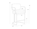 Jalen Counter Stool - Milliken Cognac