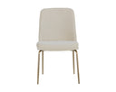 Zeke Dining Chair - Antique Brass - Bergen Ivory