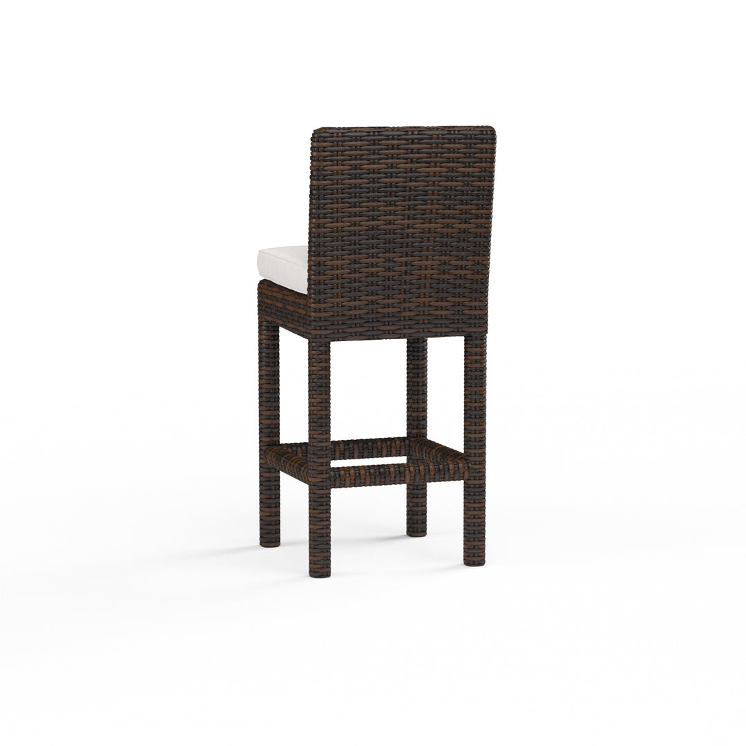 Montecito Barstool in Canvas Flax w/ Self Welt