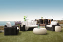 Cabo Oversized Club Chair in Soothe Pearl w/ Flange Welt