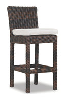 Montecito Barstool in Canvas Flax w/ Self Welt