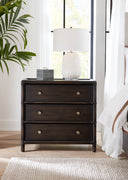 Retreat Pole Rattan Nightstand | Black Sand