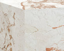 Laros End Table - Crema Breccia Marble