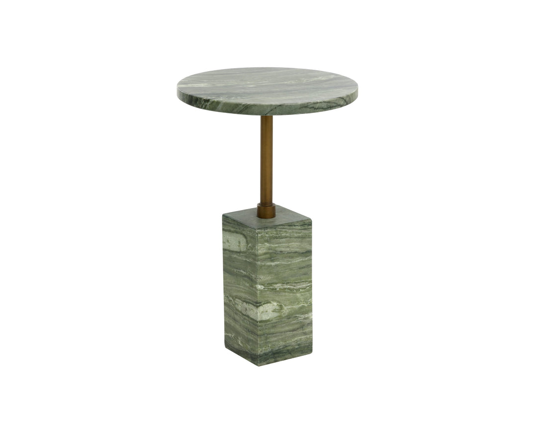 Mizani End Table - Marble Look - Sage