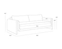 Tibi Sofa - Natural - Louis Cream