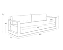Tavira Sofa - Greige - Stinson White