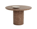 Riva Dining Table - Marble Look - Mocha - 43"