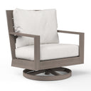 Laguna Swivel Club Rocker in Canvas Flax, No Welt