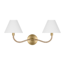 Laguna Double Sconce Burnished Brass