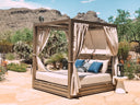 Laguna Resort King Daybed in Canvas Flax, No Welt