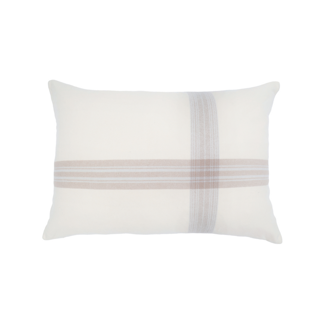 Gwyneth Big Pillow | Ivory / Taupe