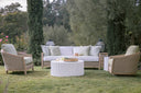 Cambria Club Chair in Canvas Canvas w/ Self Welt