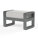 Redondo Ottoman in Cast Silver, No Welt