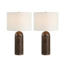 Dorato Table Lamp | Brown Travertine