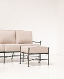 Provence Ottoman in Canvas White w/ Self Welt