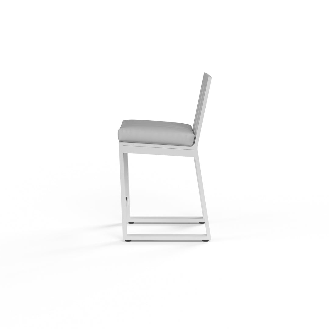 Newport Barstool in Cast Silver