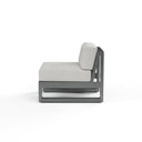 Redondo Armless Club in Cast Silver, No Welt