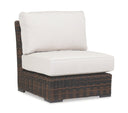Montecito Armless Club Chair in Canvas Flax w/ Self Welt