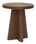 Driftwood Round End Table | Worn Saddle