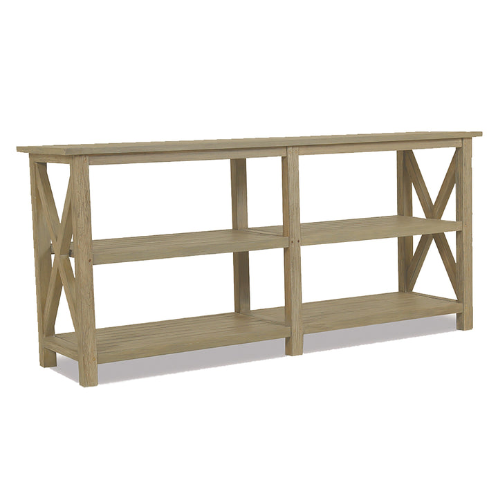 Coastal Teak X Console Table