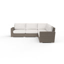 Coronado Sectional in Canvas Flax w/ Self Welt