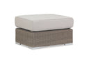 Coronado Ottoman in Canvas Flax w/ Self Welt