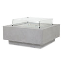 Gravelstone Square Fire Table w/ Glass Surround
