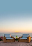 Playa Oversized Club Chair in Soothe Pearl w/ Flange Welt