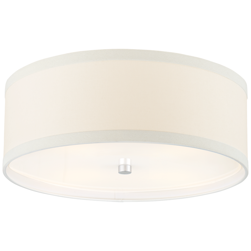 Walker Medium Flush Mount | Natural Linen Shade