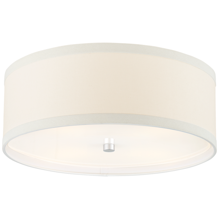 Walker Medium Flush Mount | Natural Linen Shade